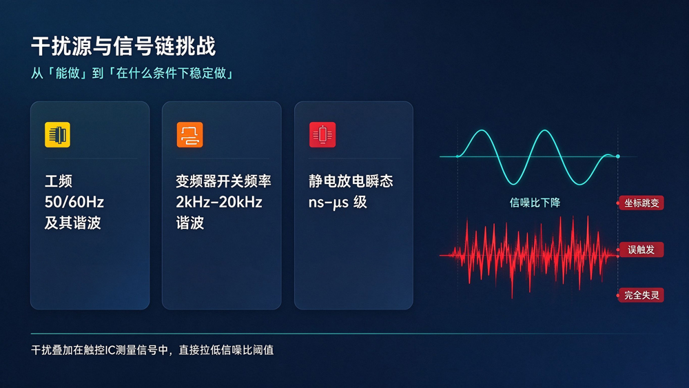 电容触摸屏生产厂家的核心技术能力评估：从干扰抑制到环境适应性的工程化设计